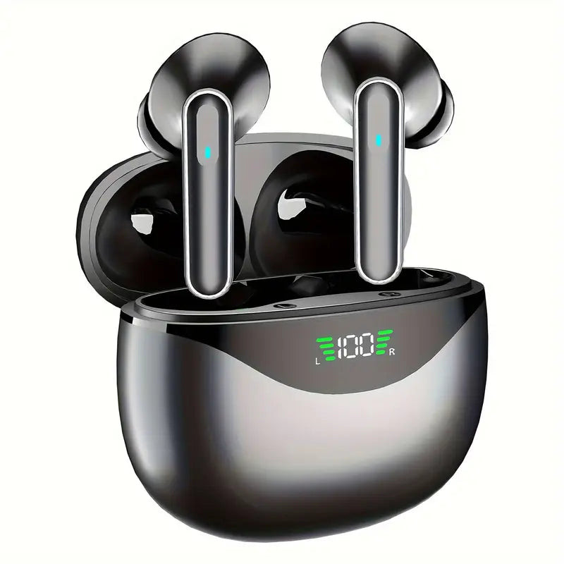 New LIFEBEE Wireless Earbuds for Running Sports, Mini Wireless Headphones with HiFi Stereo and Dual-LED Display, Earphones with Built-in Microphone Wireless Headset