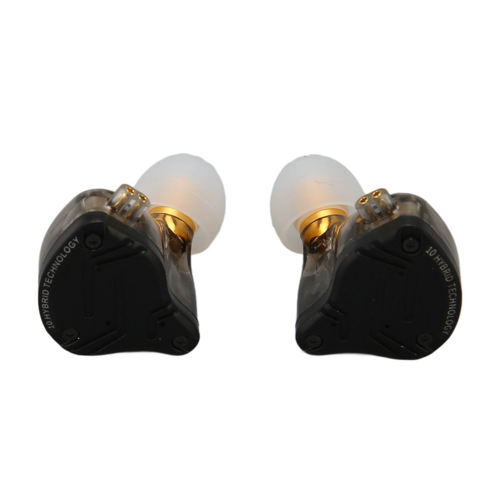 KZ ZS10 PRO X Wired Monitor Earbuds 1DD 4BA Hybrid Driver HiFi Detachable Silver Plated 0.75mm 2Pin Cable Earphone