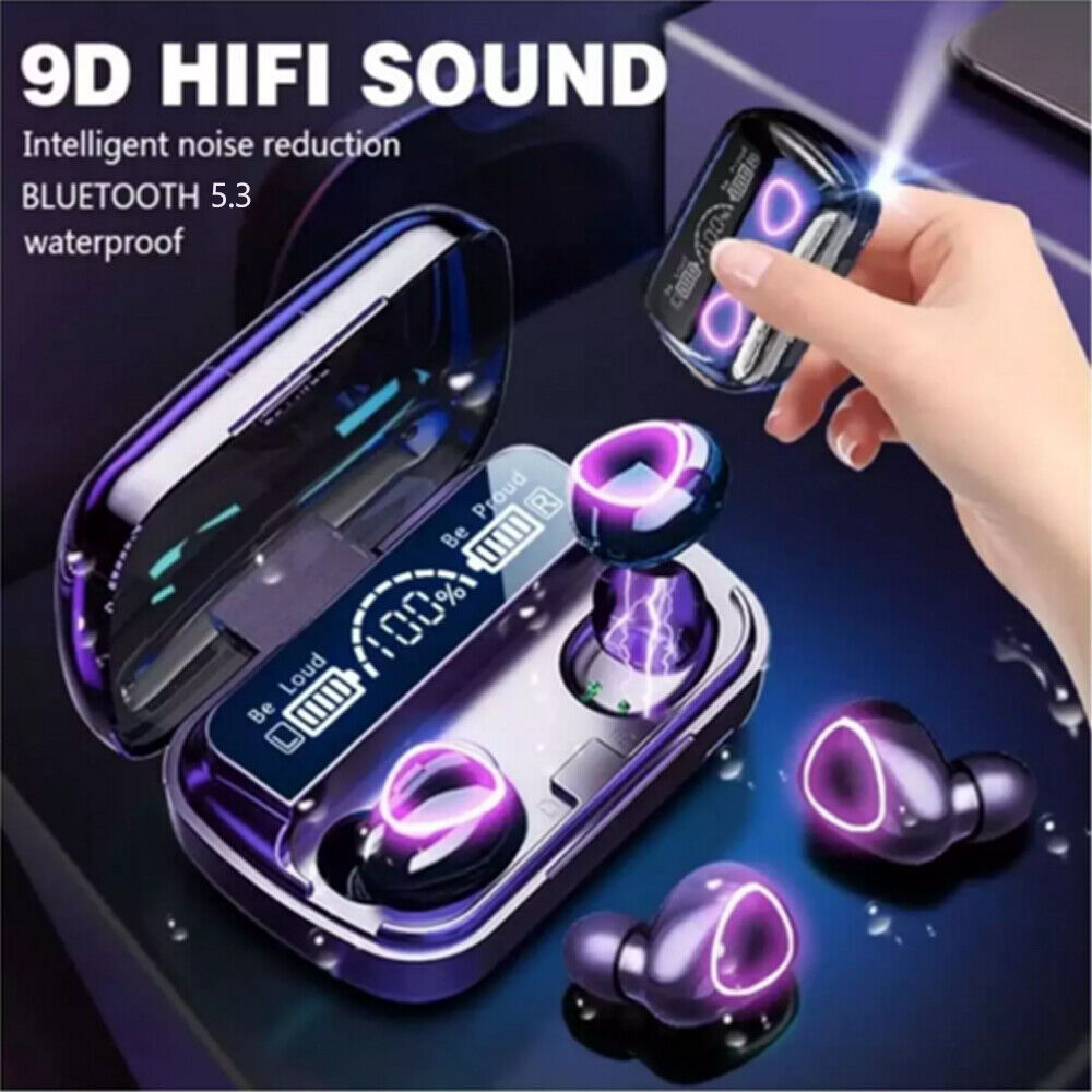 New 9D Earphone Bluetooth 5.3 Touch Control In-Ear Earbuds Wireless Headset