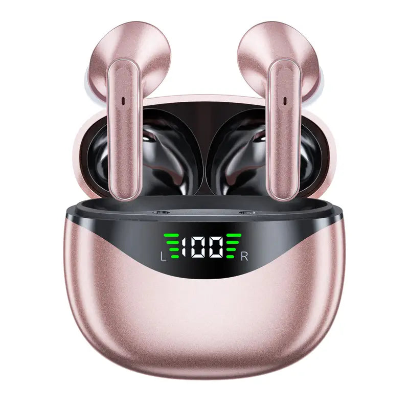 New LIFEBEE Wireless Earbuds for Running Sports, Mini Wireless Headphones with HiFi Stereo and Dual-LED Display, Earphones with Built-in Microphone Wireless Headset