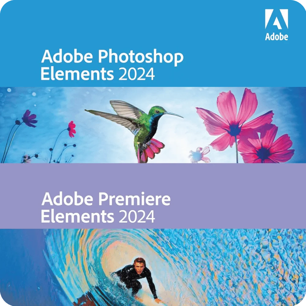 Adobe Photoshop Elements plus Premiere Elements 2024 Windows