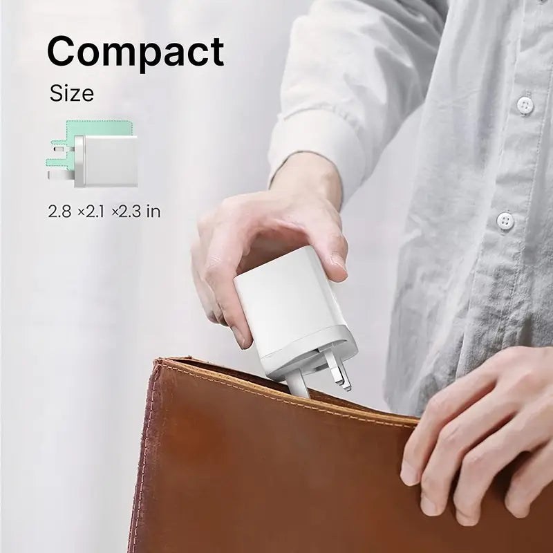 UK Plug USB Charger, 4-Port USB Fast Charger Plug Quick Charge 3.0 Wall Charger, Multi USB Power Adapter Fast Charging for iPhone, for Android Phones, Mobile Phones Cameras MP3 Etc