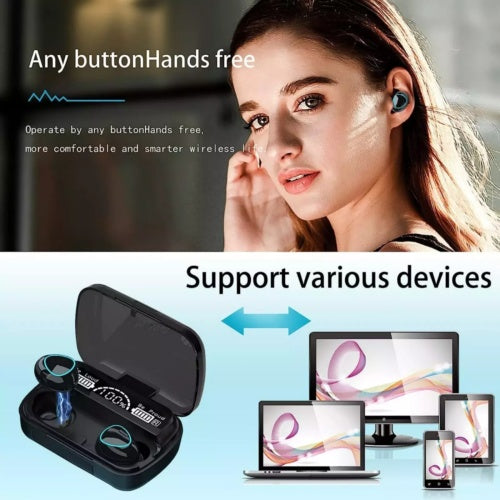 New 9D Earphone Bluetooth 5.3 Touch Control In-Ear Earbuds Wireless Headset