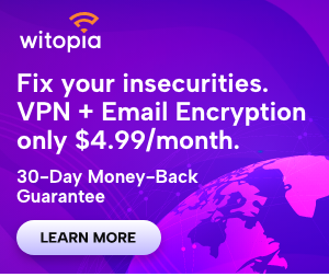 WiTopia SecureMyEmail plus personalVPN